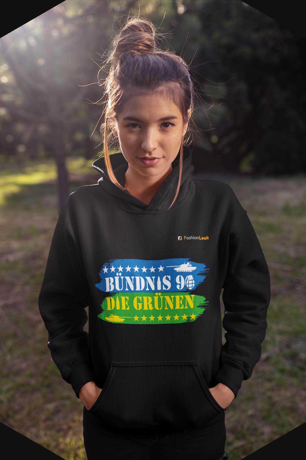 DamenLeak Hoodie - Green War