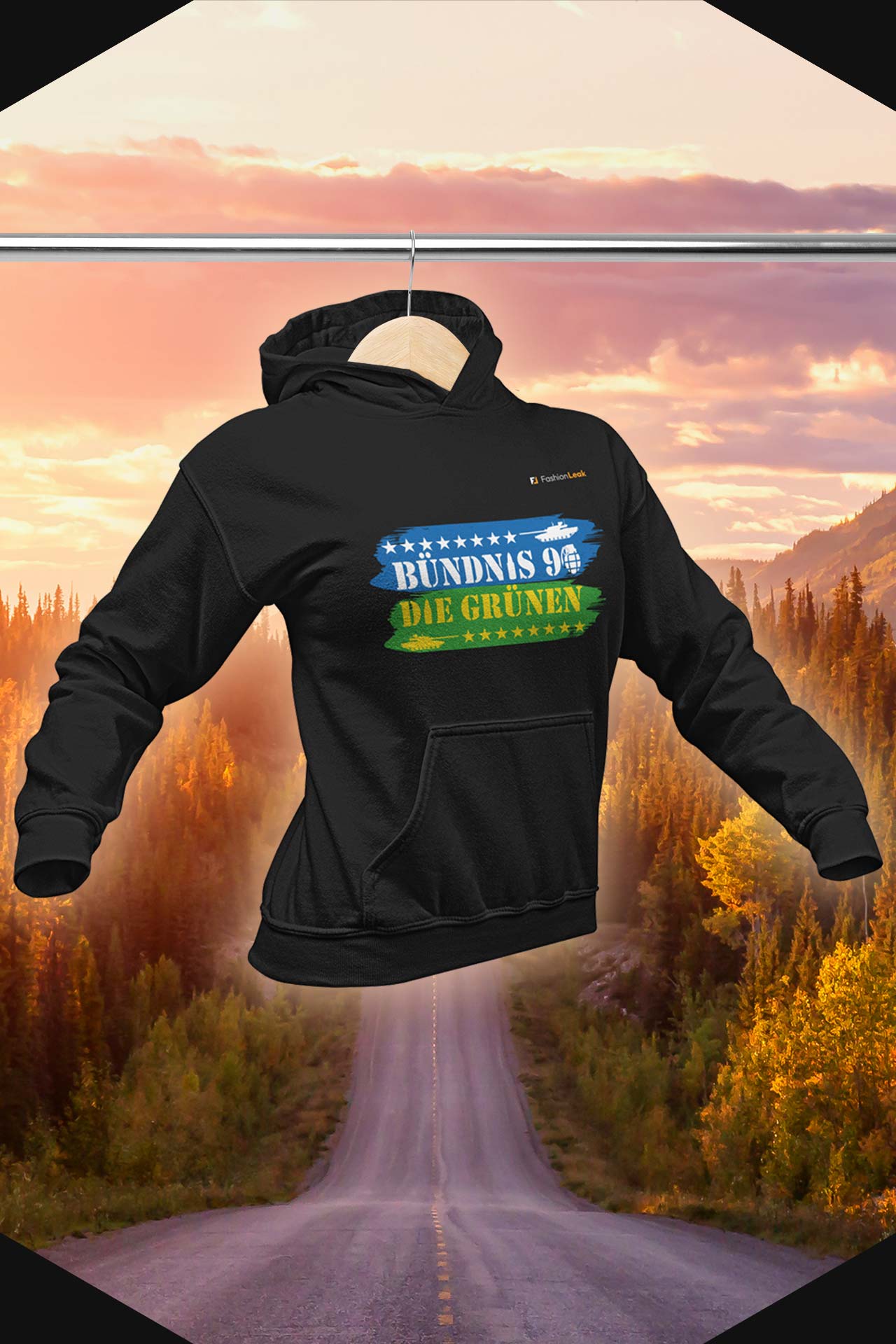 DamenLeak Hoodie - Green War