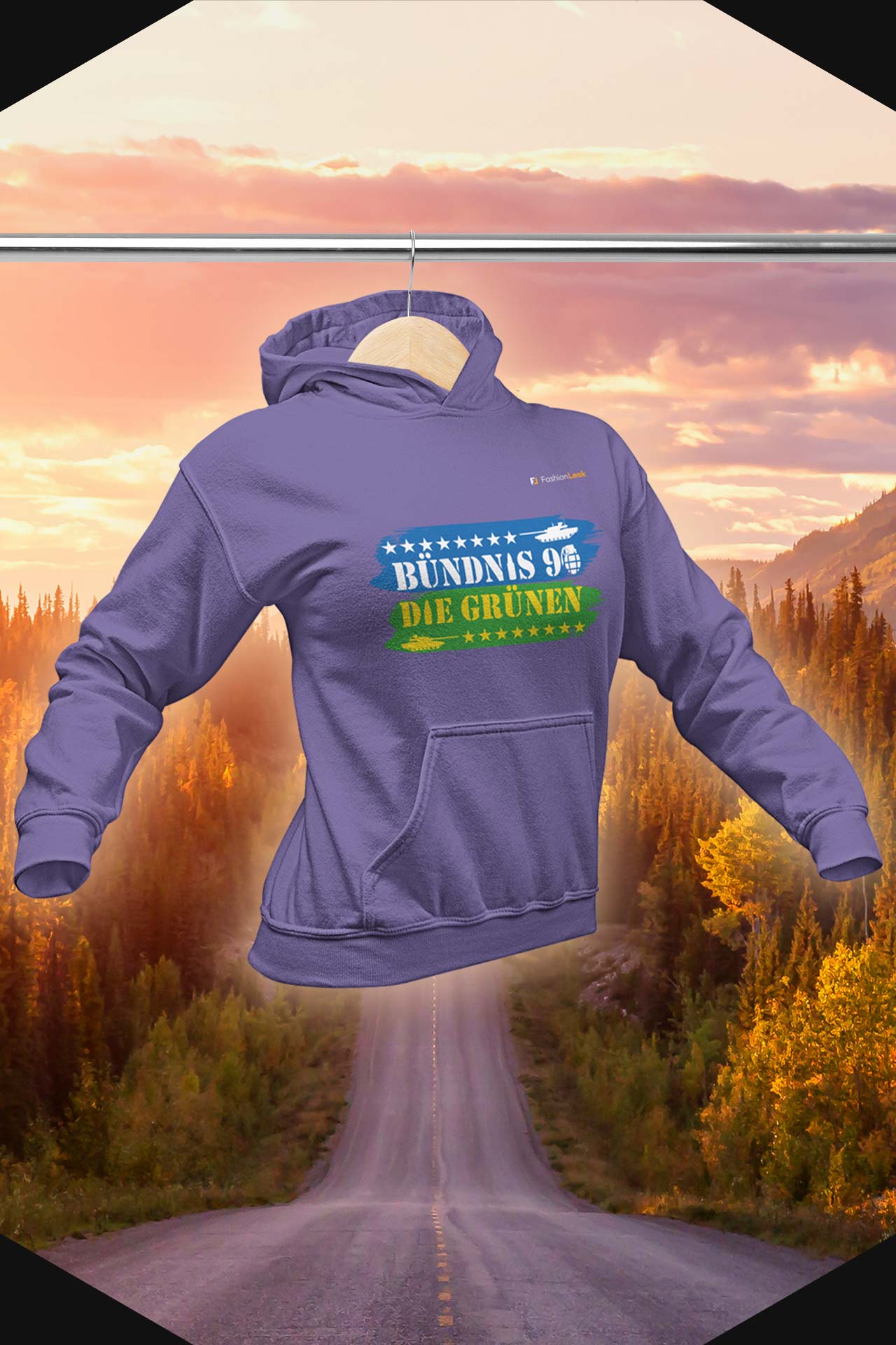 DamenLeak Hoodie - Green War