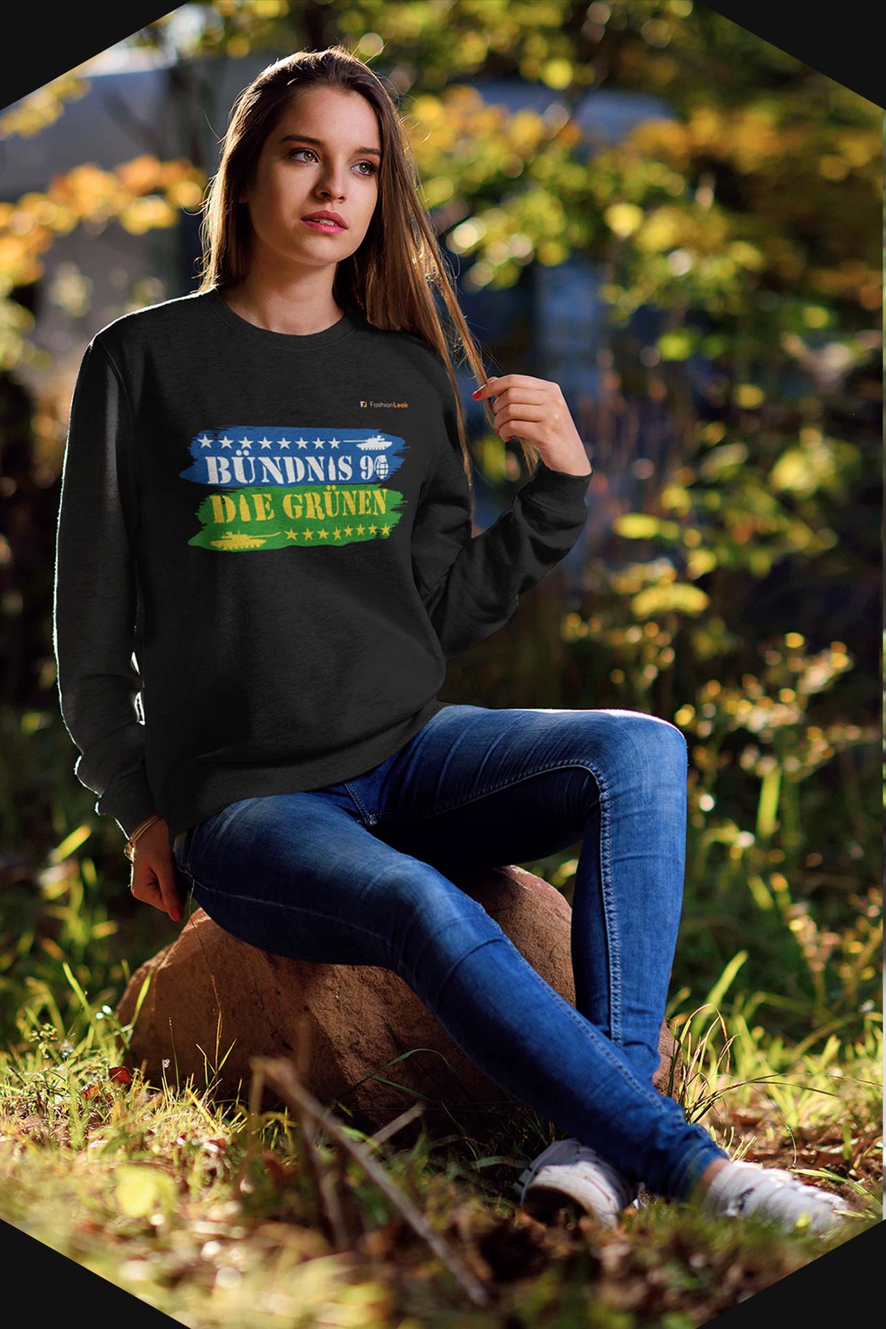 DamenLeak Sweater - Green War