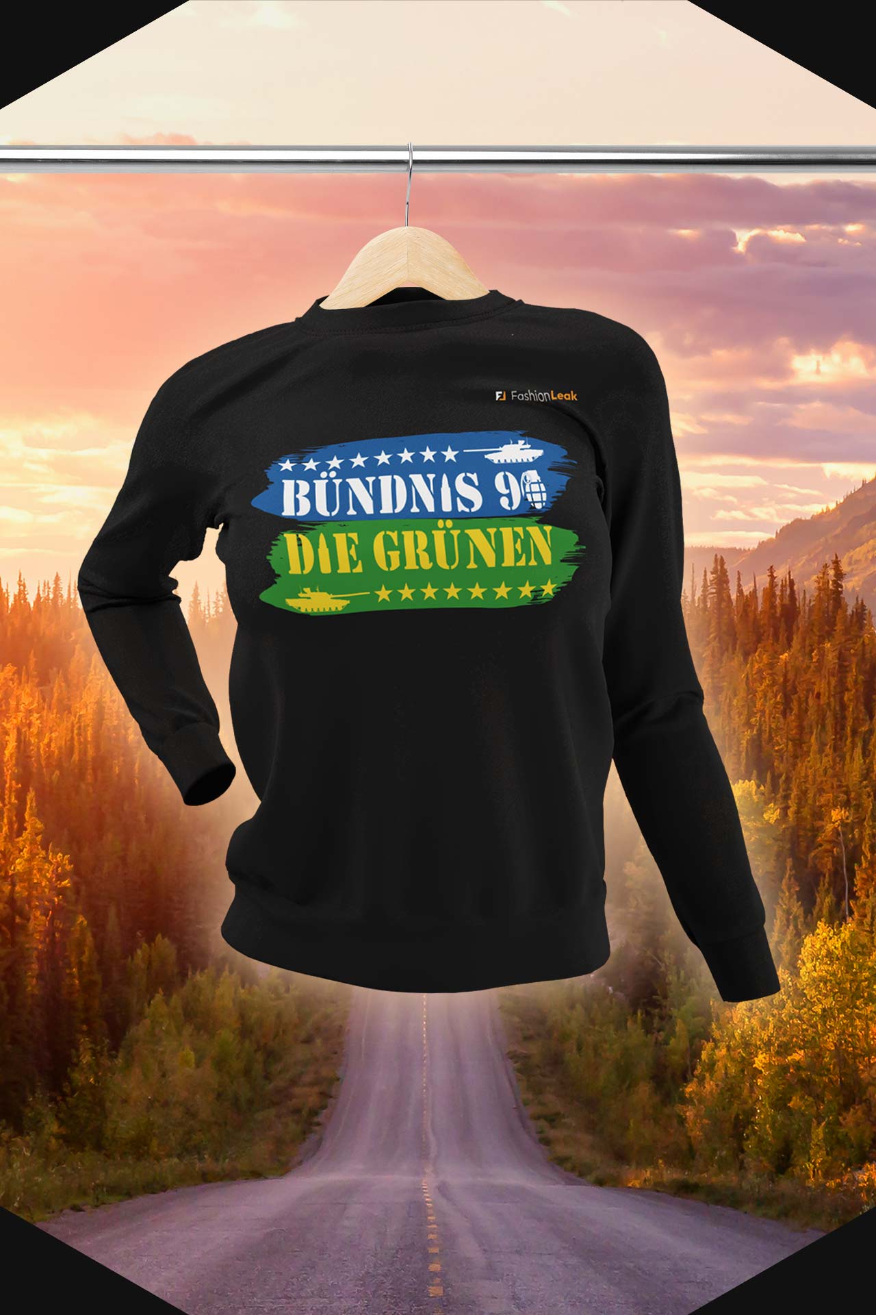 DamenLeak Sweater - Green War