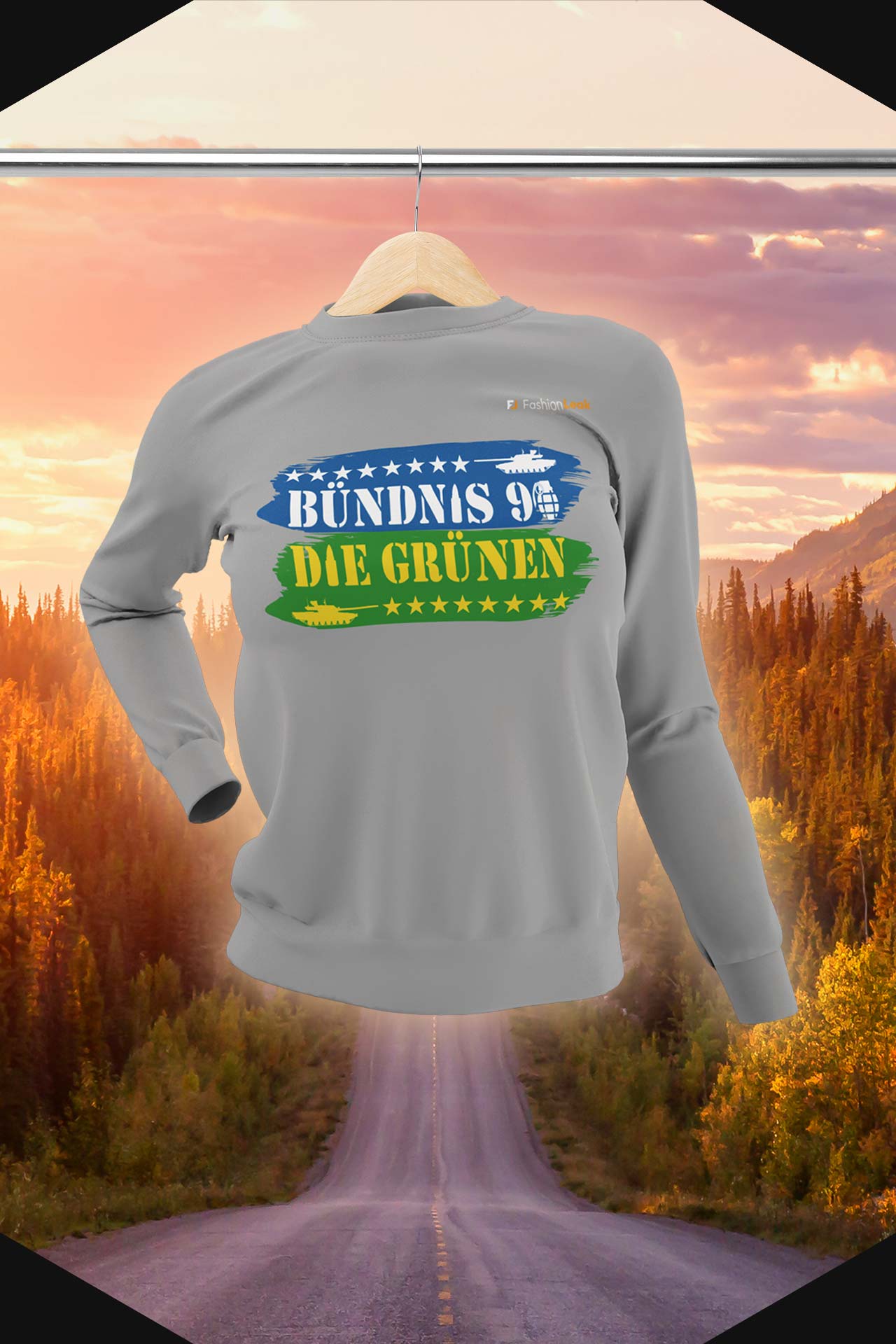 DamenLeak Sweater - Green War