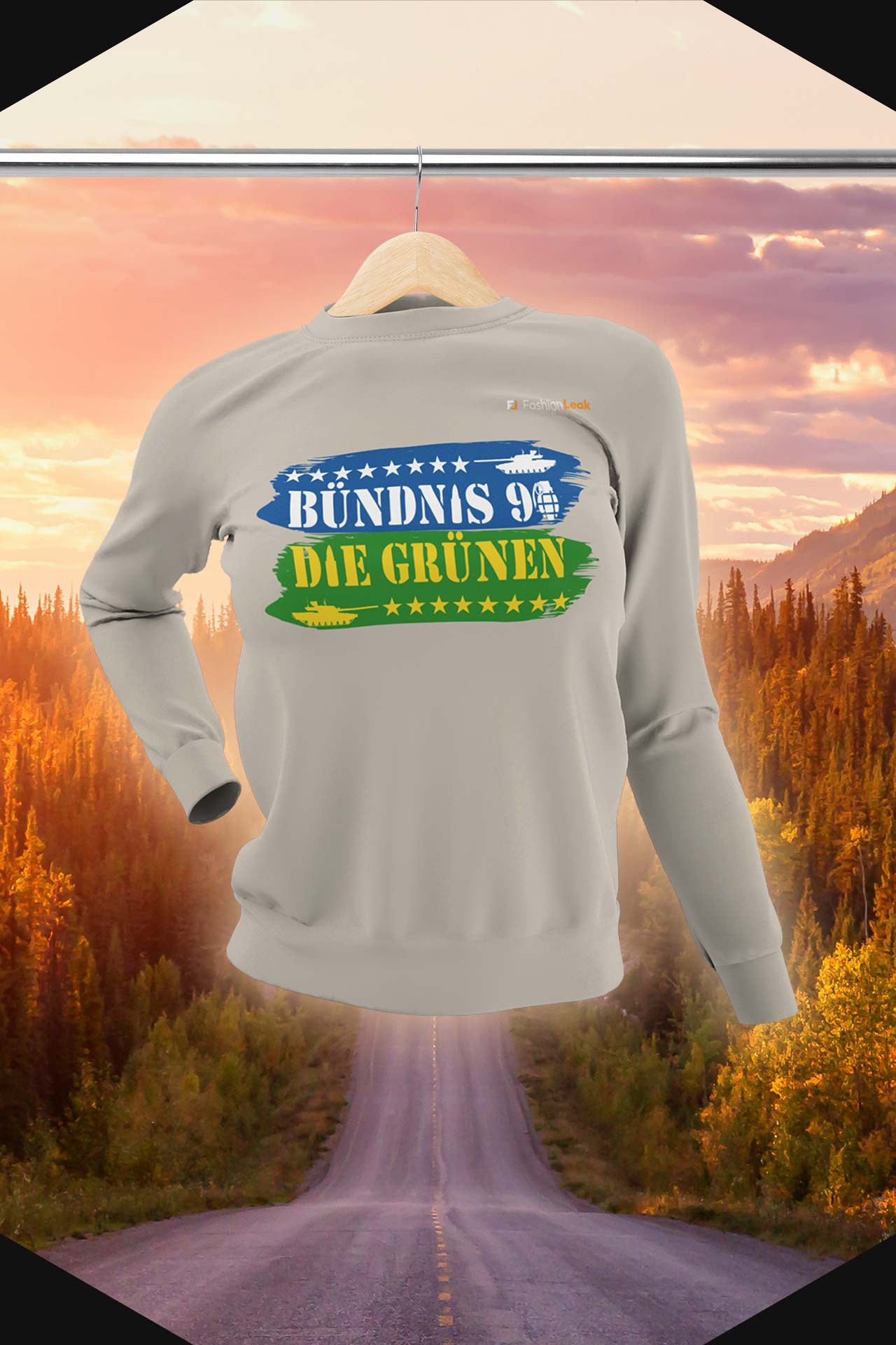 DamenLeak Sweater - Green War