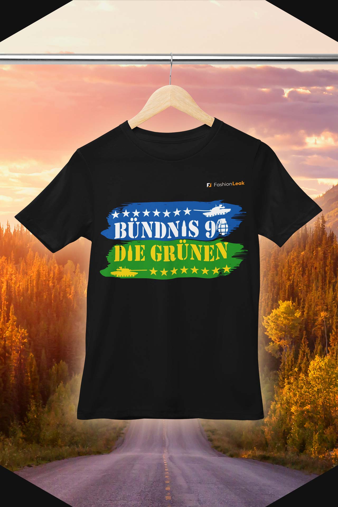 DamenLeak T-Shirt (Normalfit) - Green War