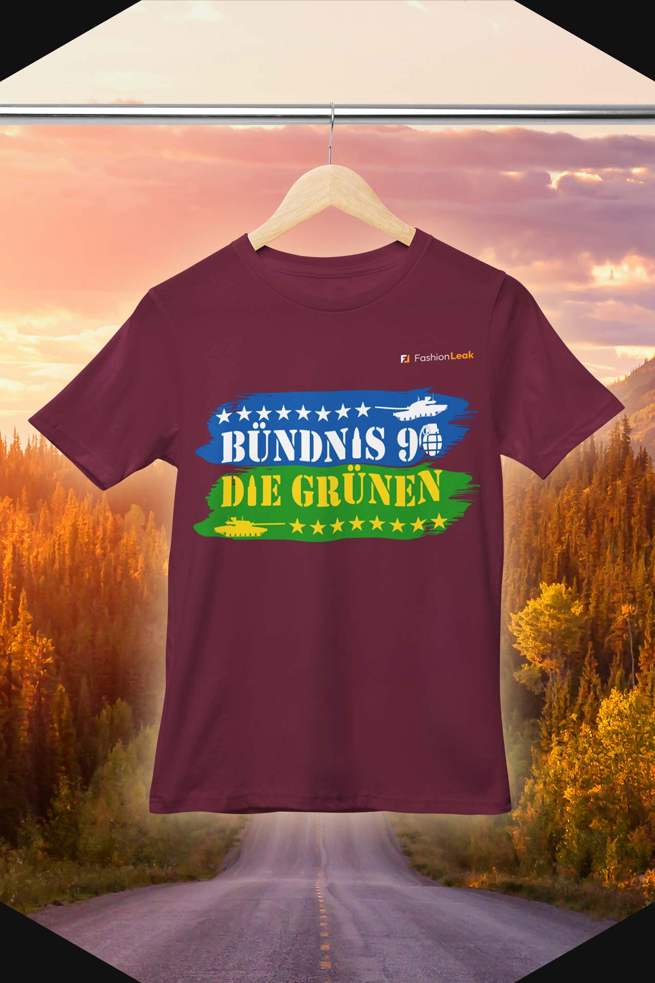 DamenLeak T-Shirt (Normalfit) - Green War