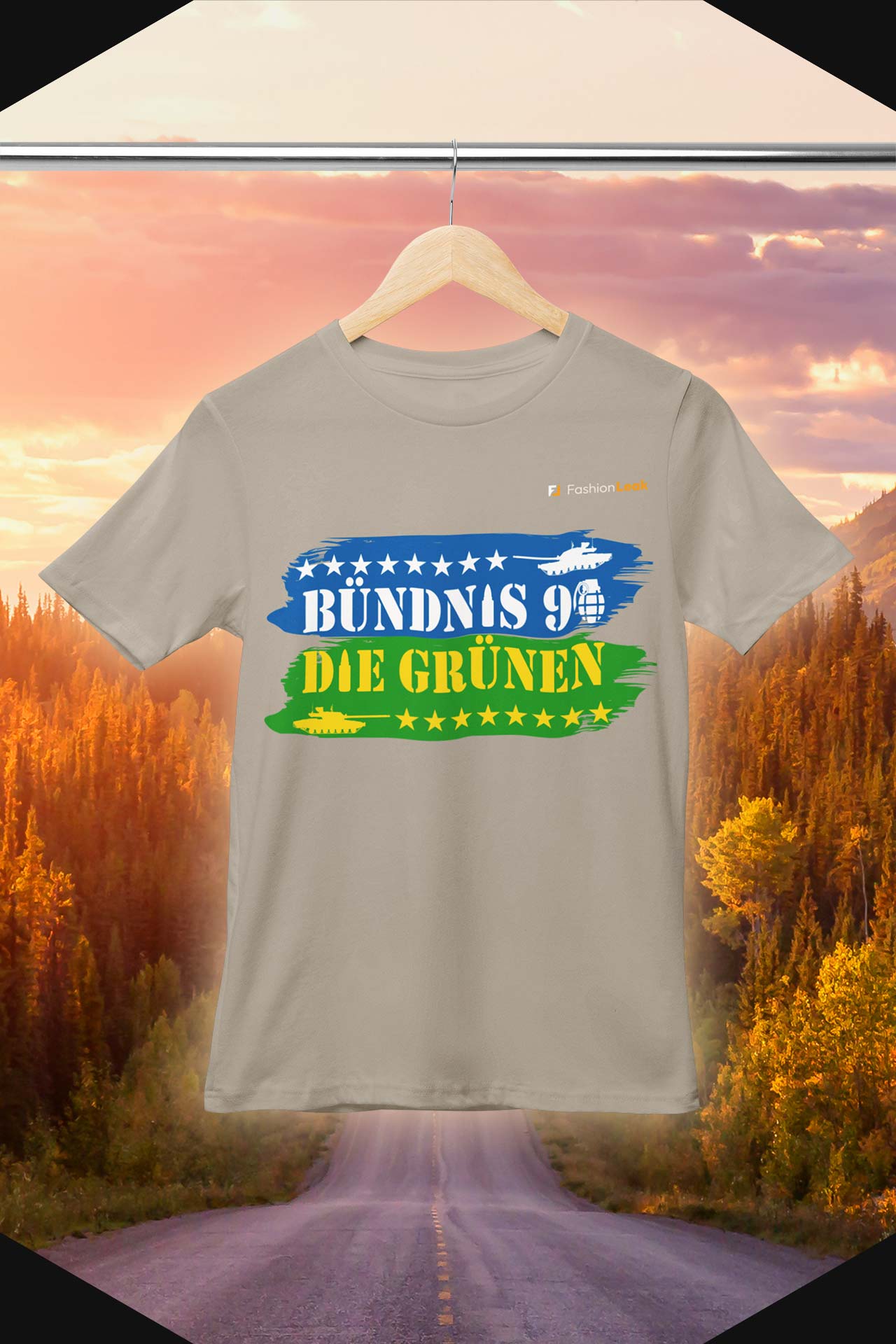DamenLeak T-Shirt (Normalfit) - Green War
