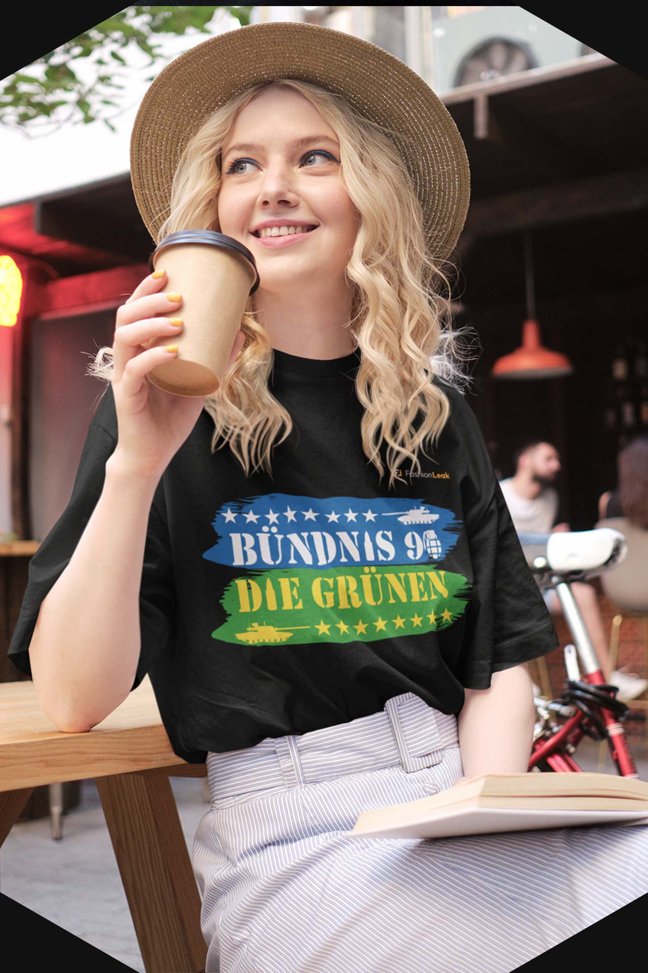 DamenLeak T-Shirt (Oversize) - Green War