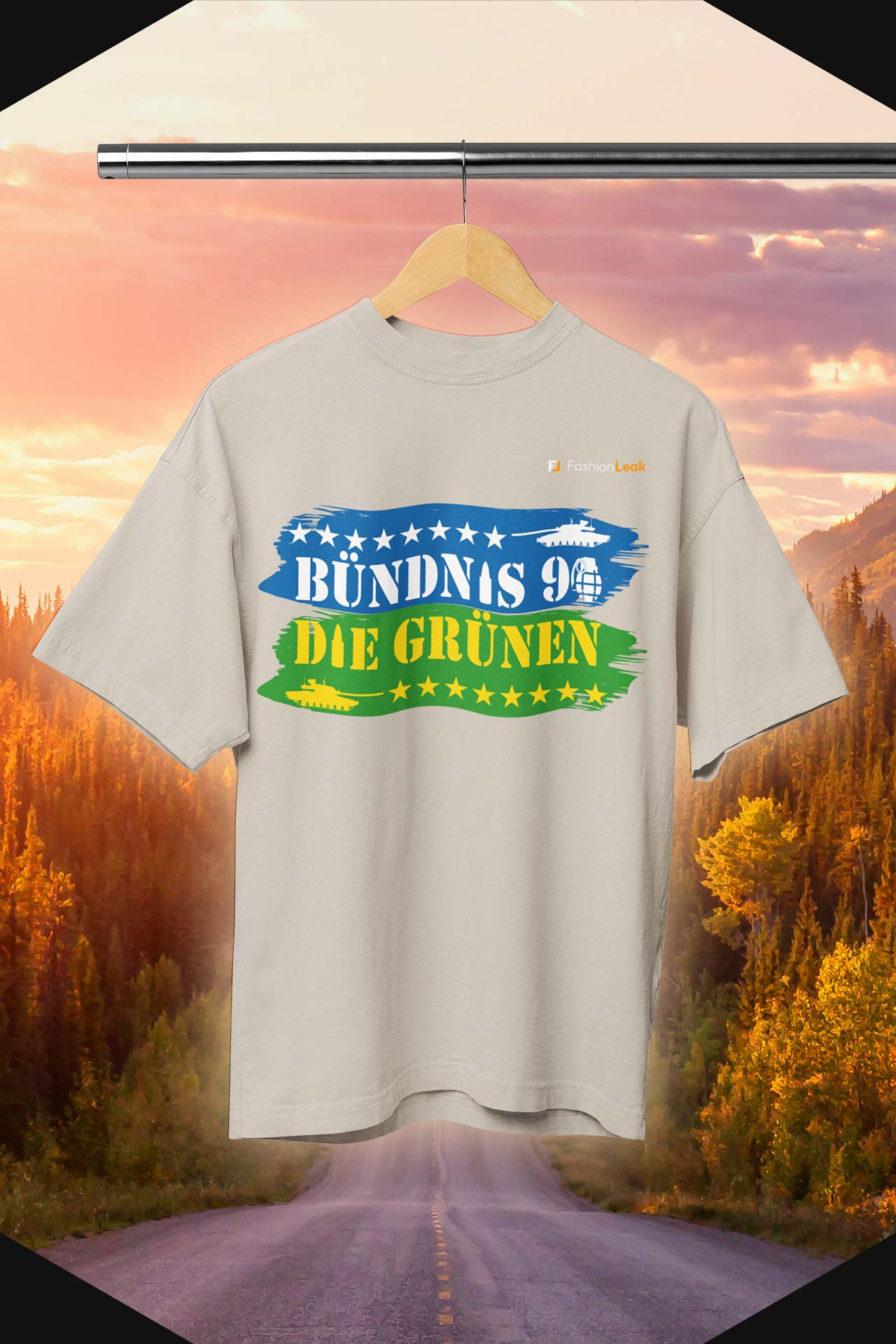 DamenLeak T-Shirt (Oversize) - Green War