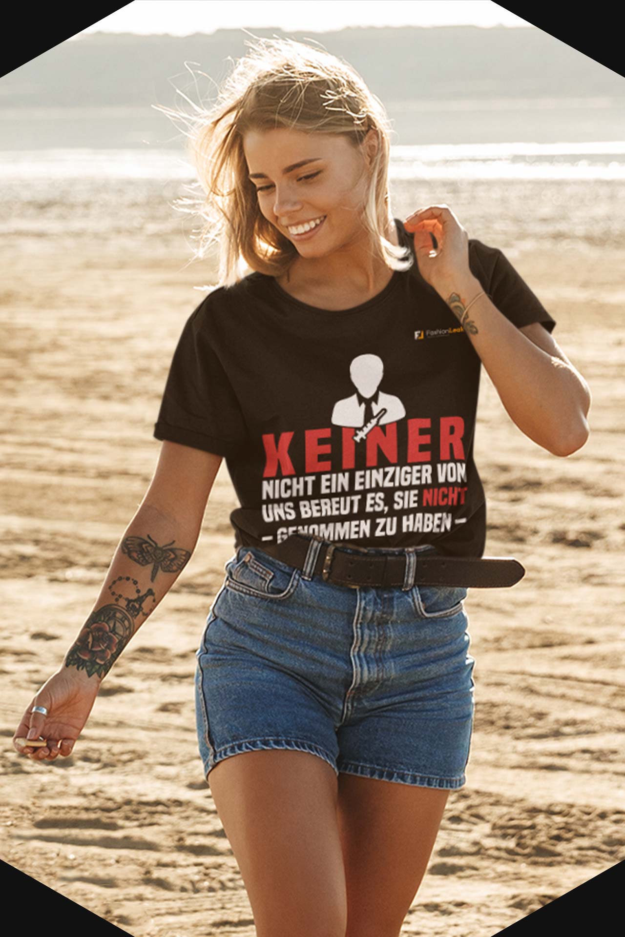 DamenLeak T-Shirt (Oversize) - The Vaxno