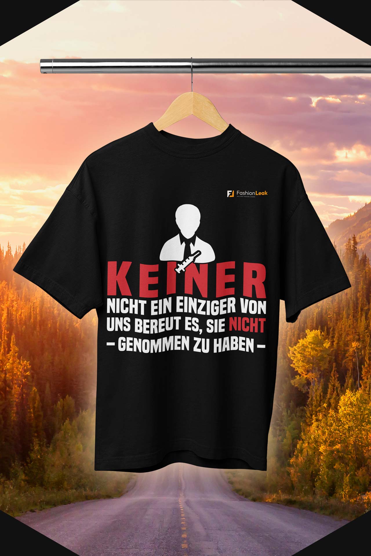 DamenLeak T-Shirt (Oversize) - The Vaxno