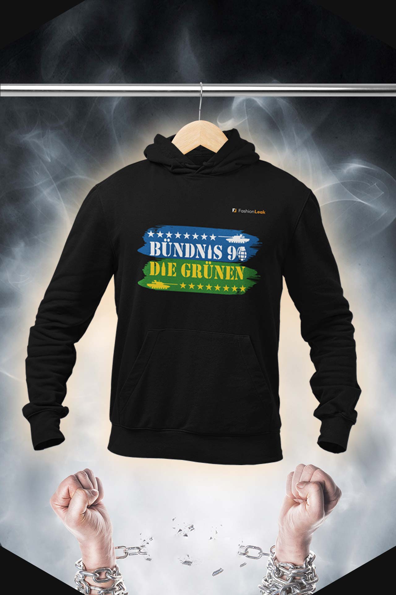 HerrenLeak Hoodie - Green War