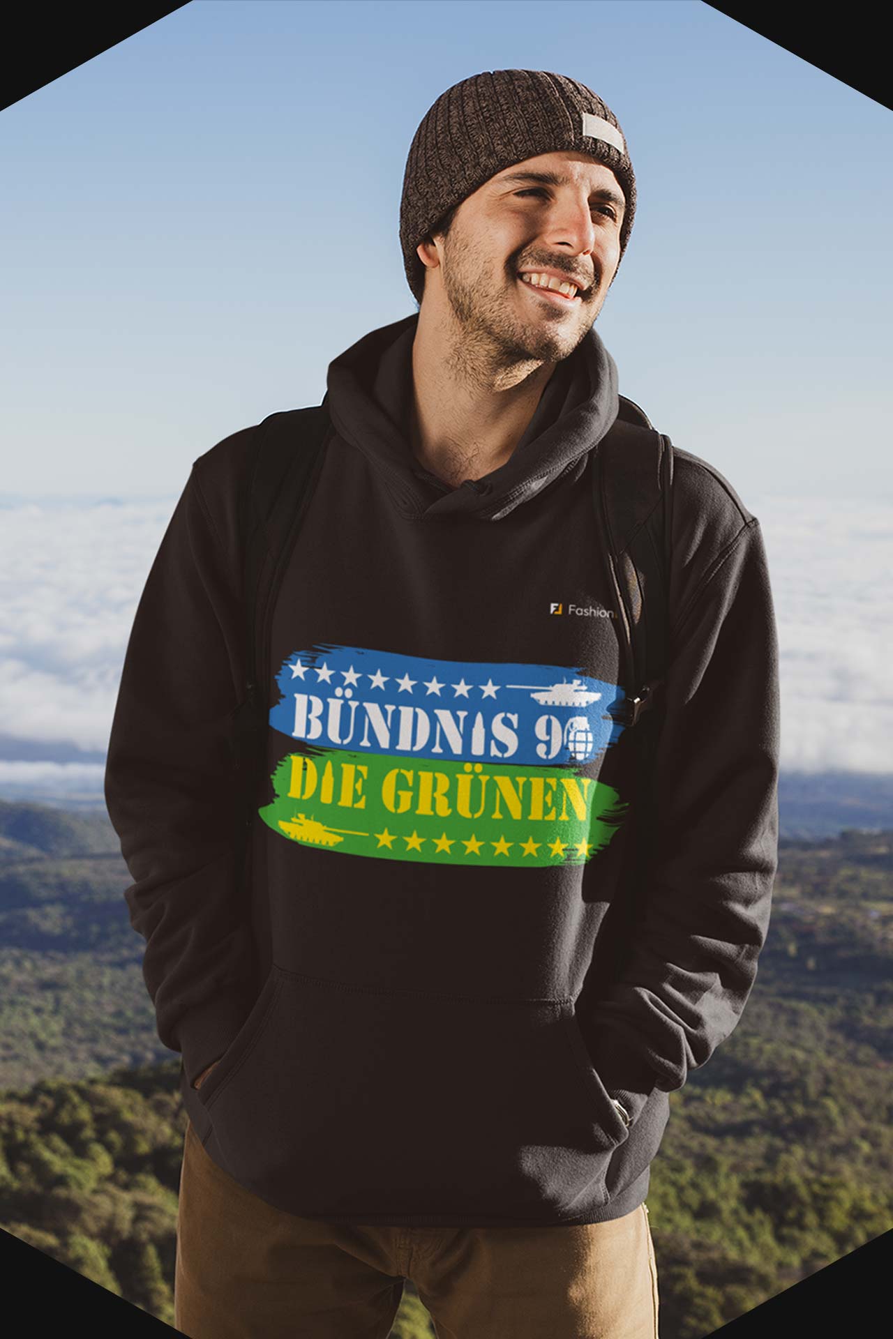 HerrenLeak Hoodie - Green War