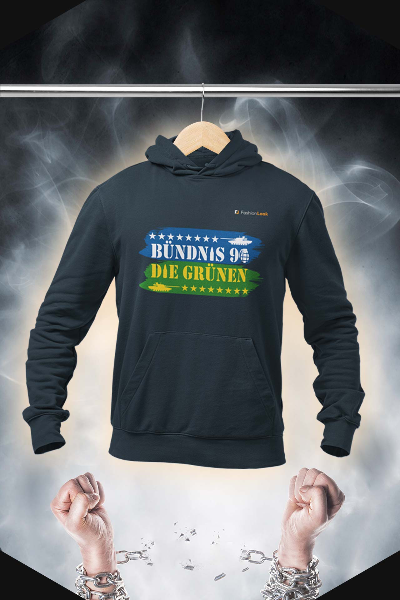 HerrenLeak Hoodie - Green War