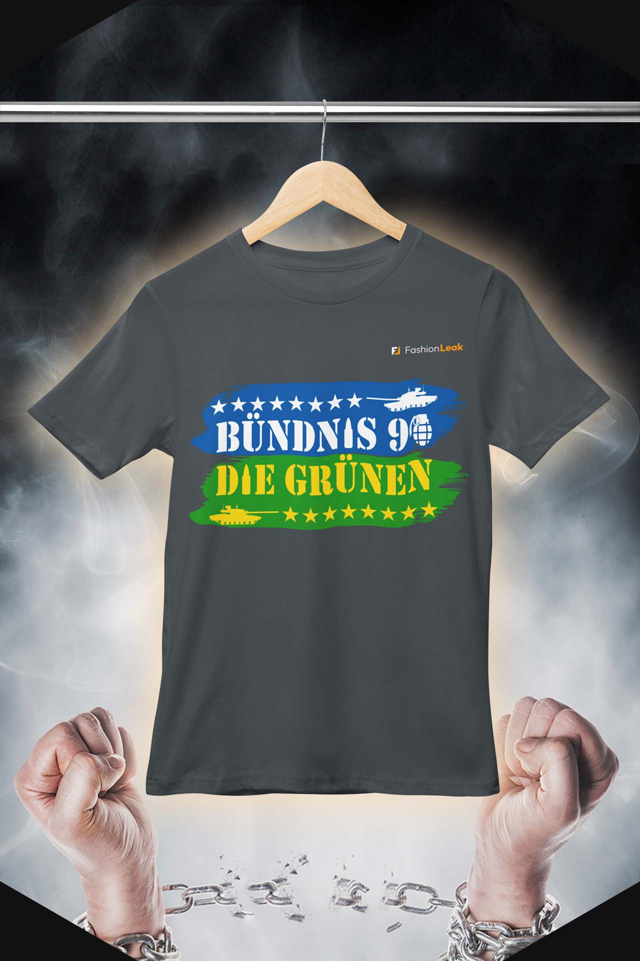HerrenLeak T-Shirt (Normalfit) - Green War