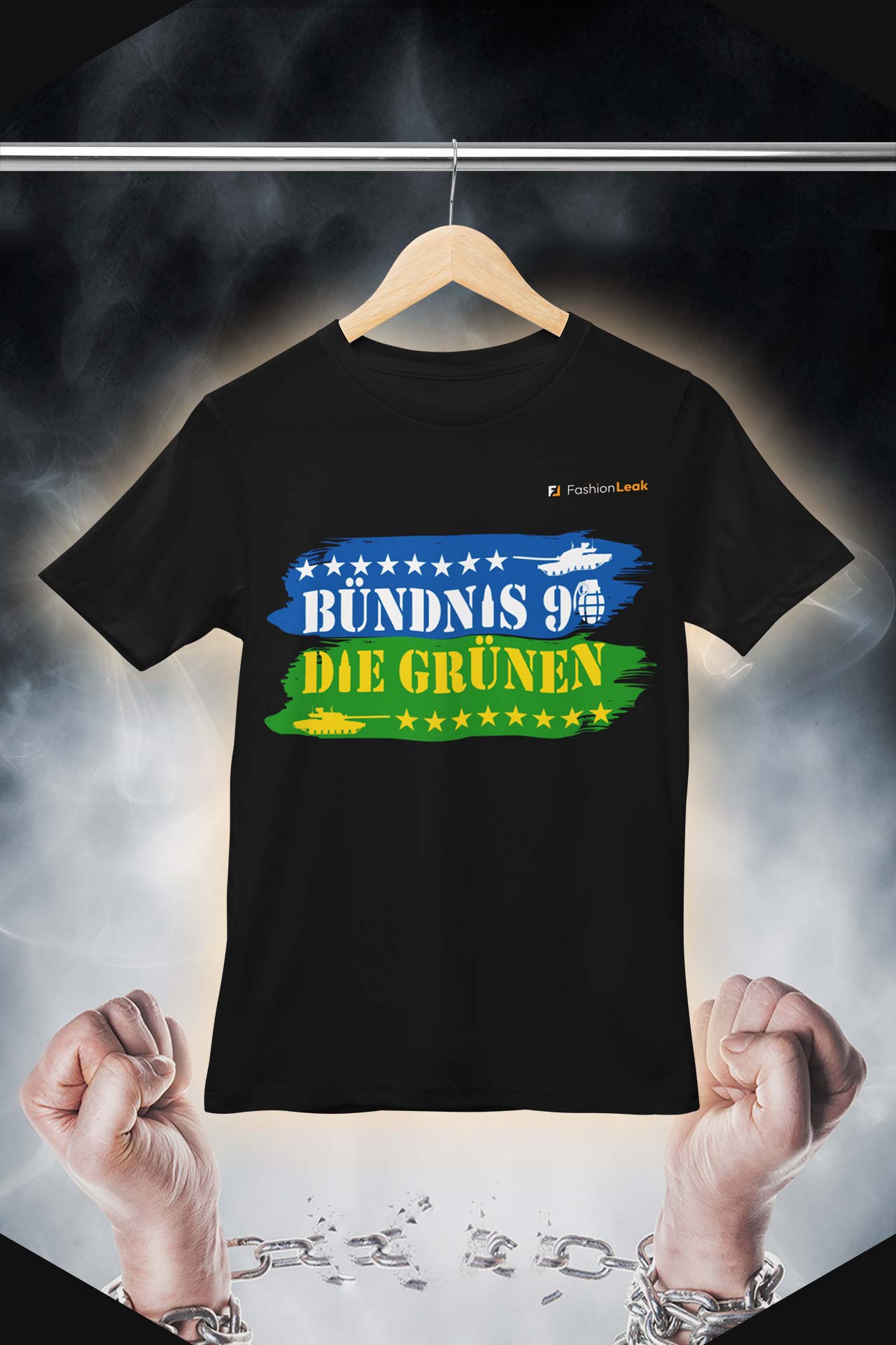 HerrenLeak T-Shirt (Normalfit) - Green War