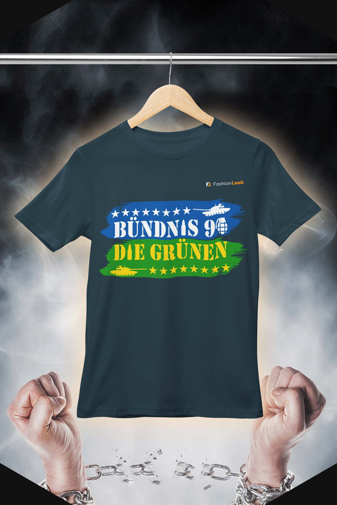 HerrenLeak T-Shirt (Normalfit) - Green War
