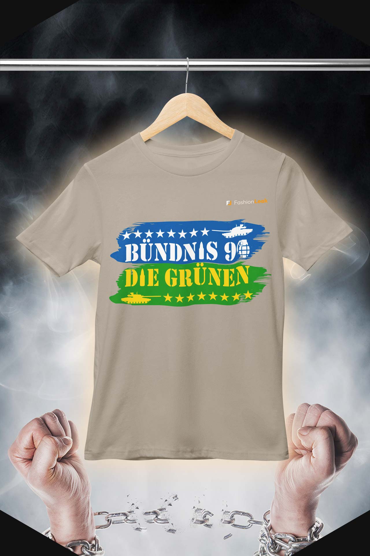 HerrenLeak T-Shirt (Normalfit) - Green War