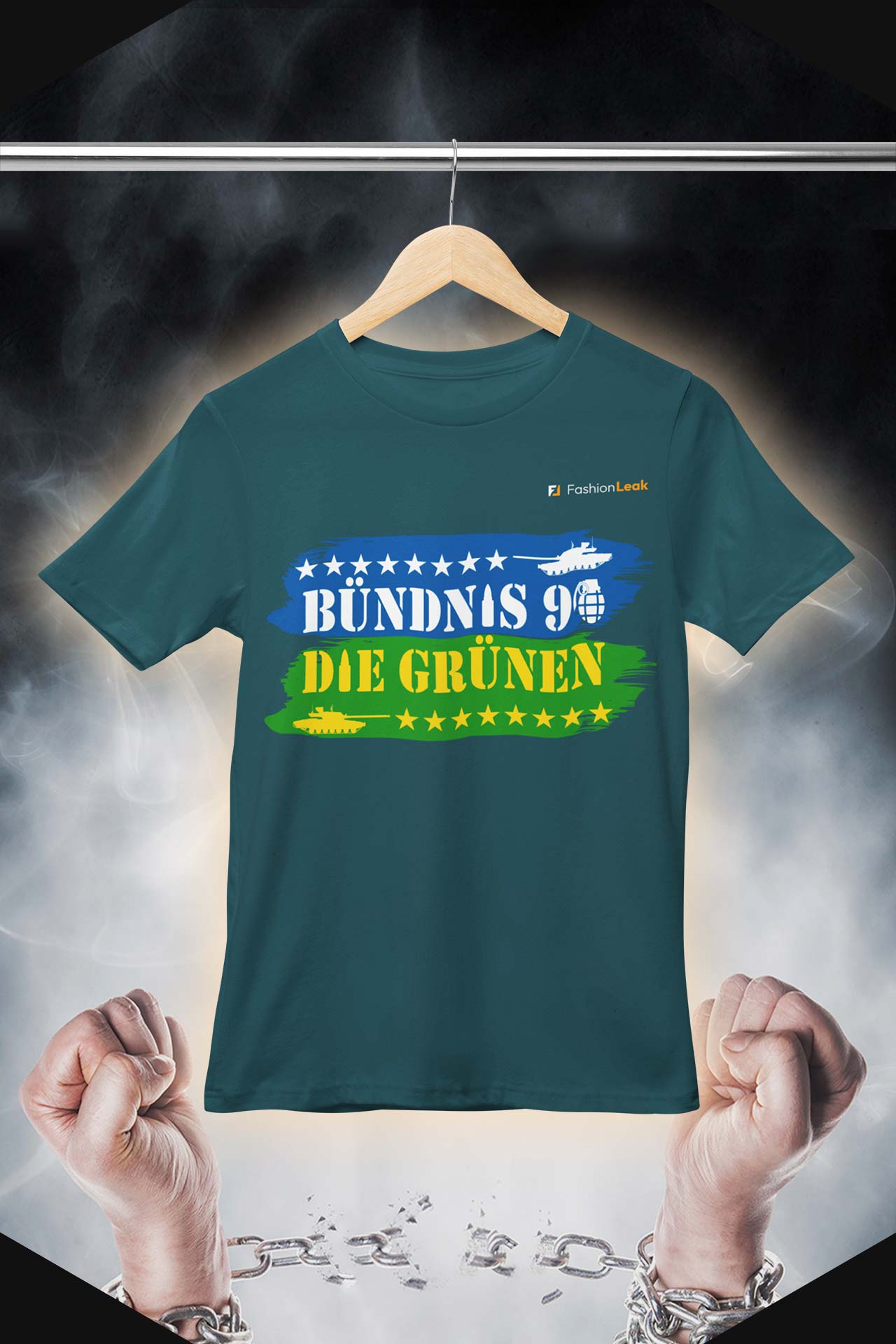 HerrenLeak T-Shirt (Normalfit) - Green War