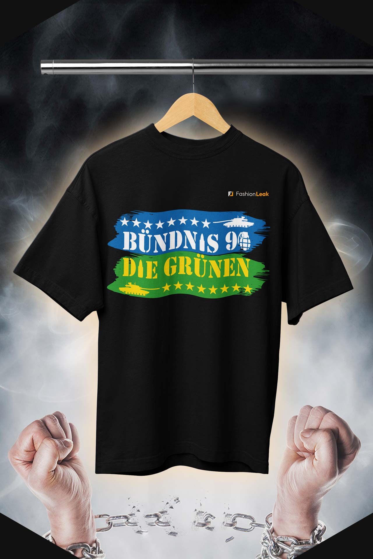 HerrenLeak T-Shirt (Oversize) - Green War