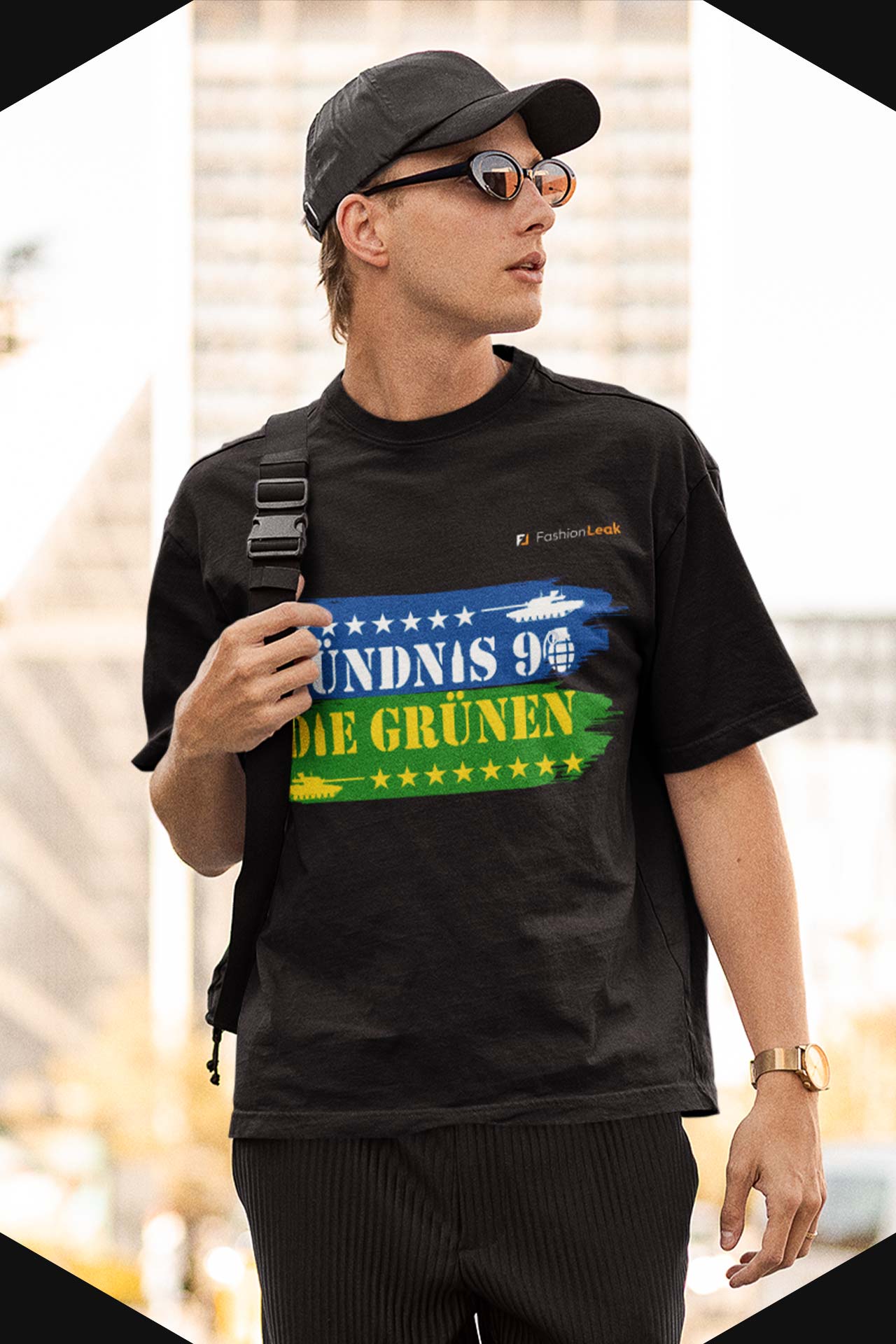 HerrenLeak T-Shirt (Oversize) - Green War