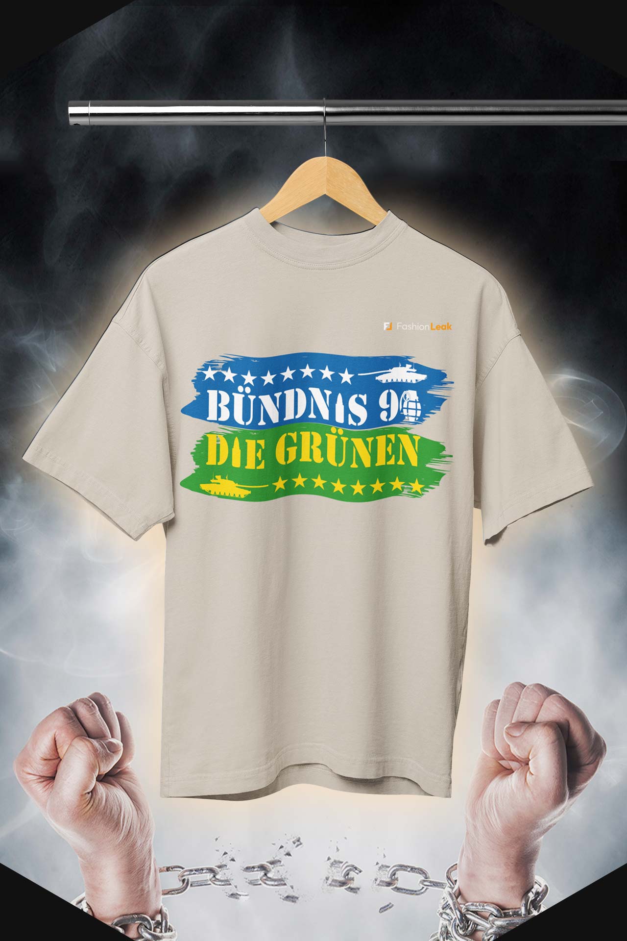 HerrenLeak T-Shirt (Oversize) - Green War