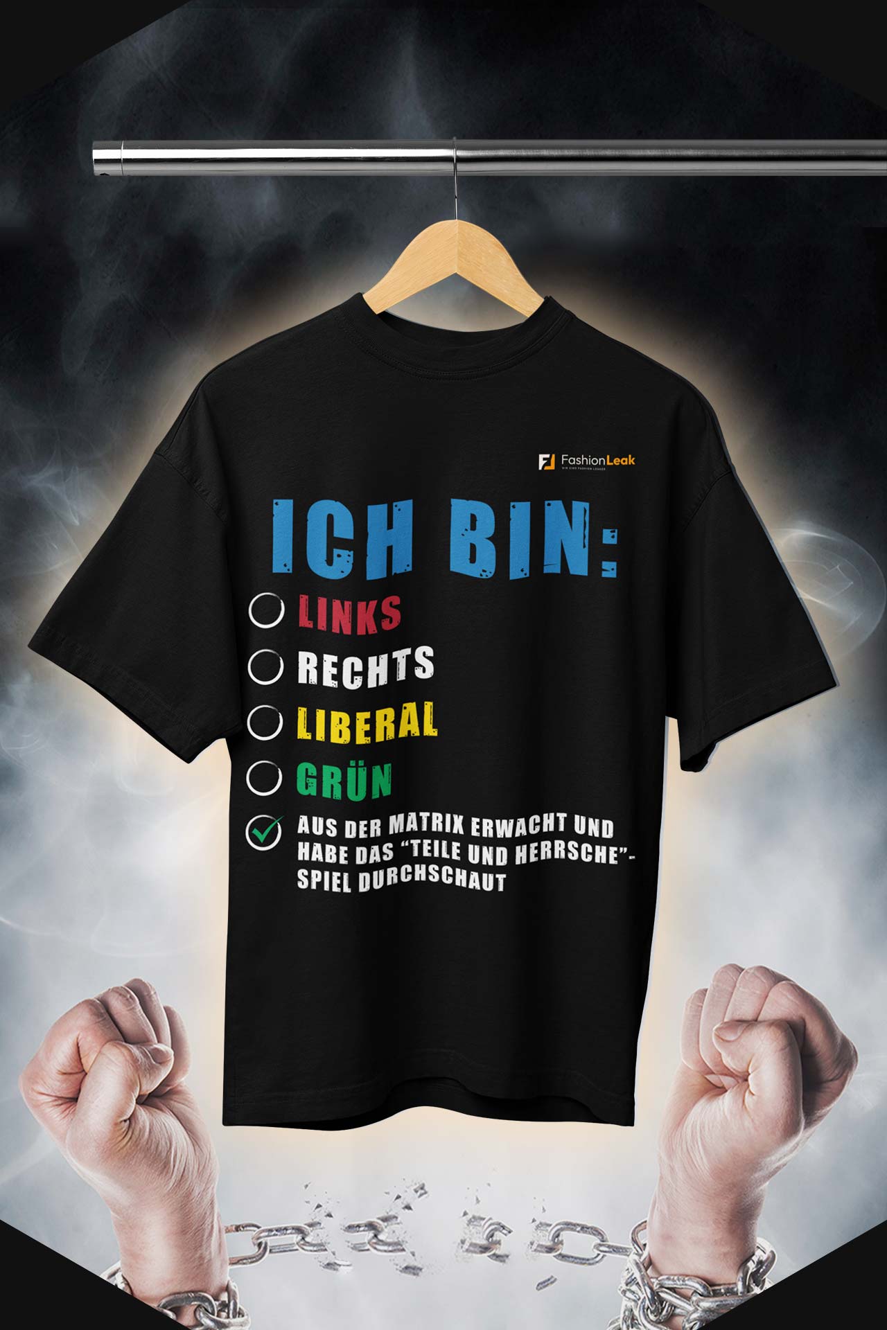 HerrenLeak T-Shirt (Oversize) - The Matrixxer