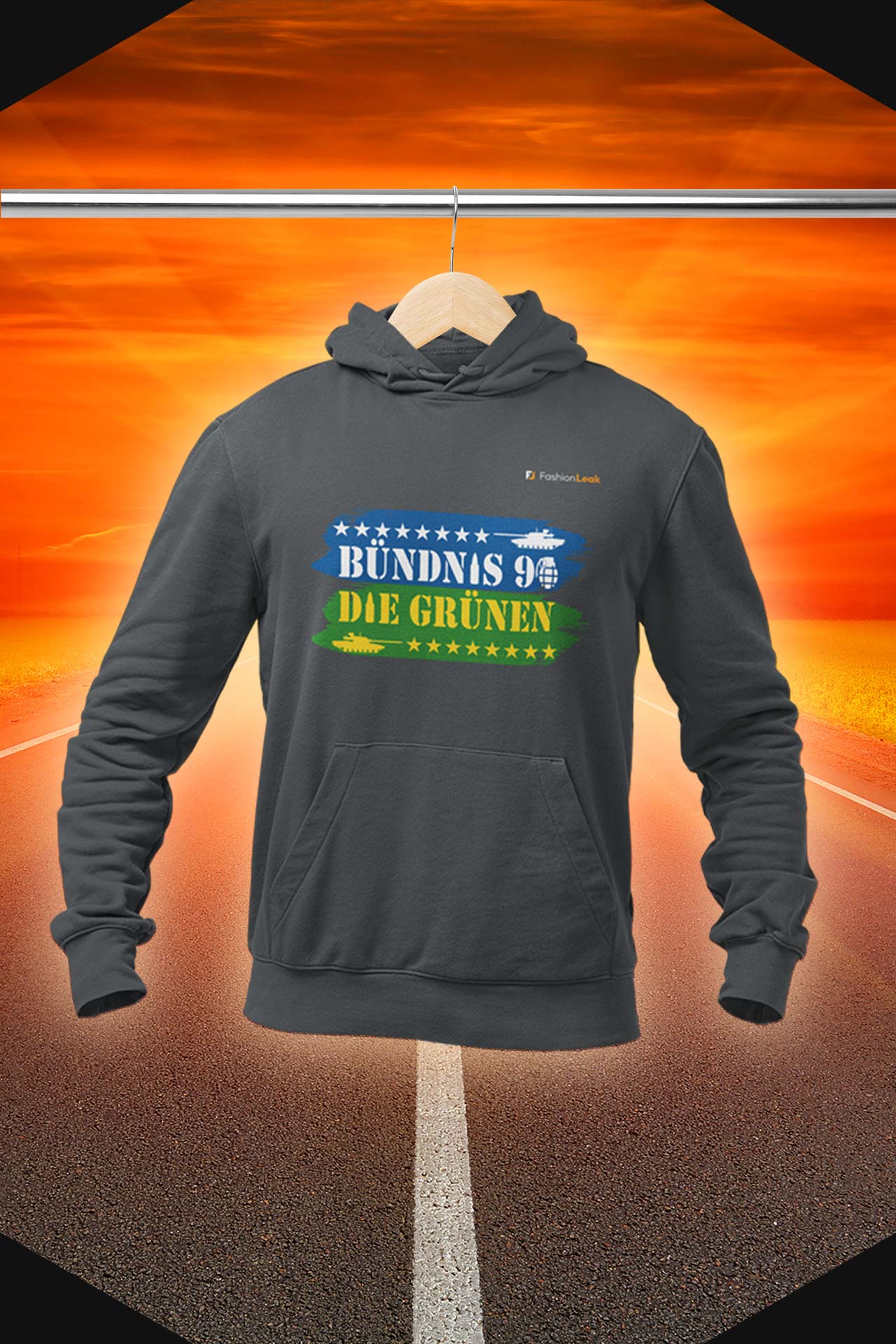 UnisexLeak Hoodie - Green War