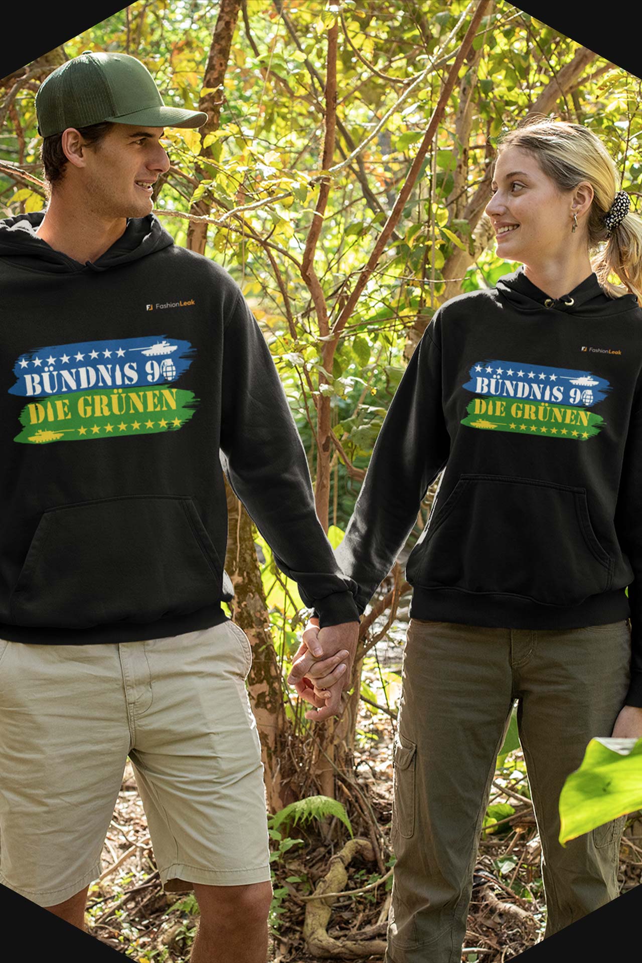 UnisexLeak Hoodie - Green War