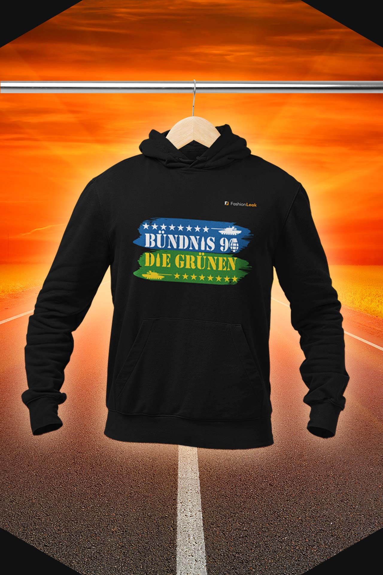 UnisexLeak Hoodie - Green War