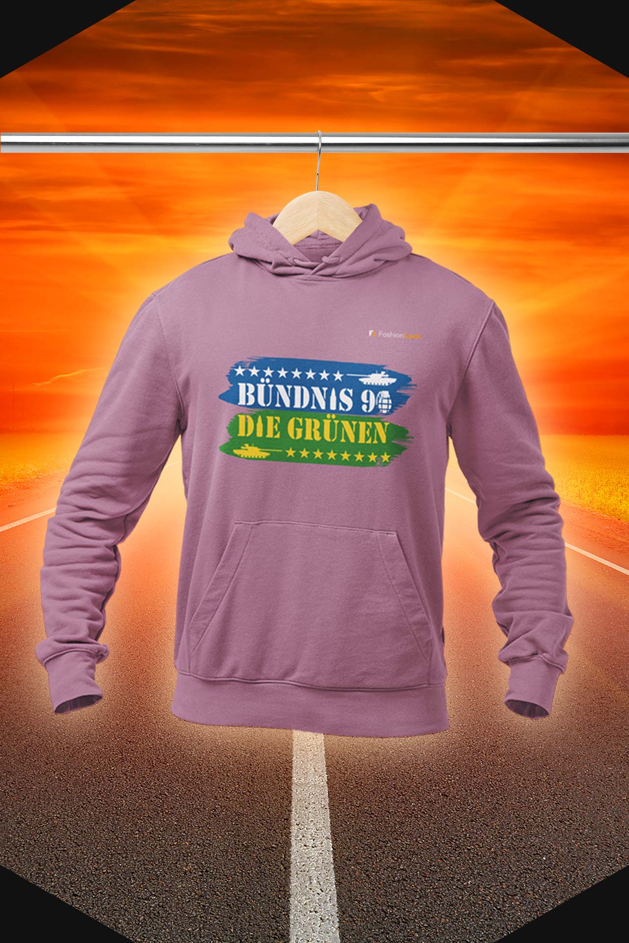 UnisexLeak Hoodie - Green War