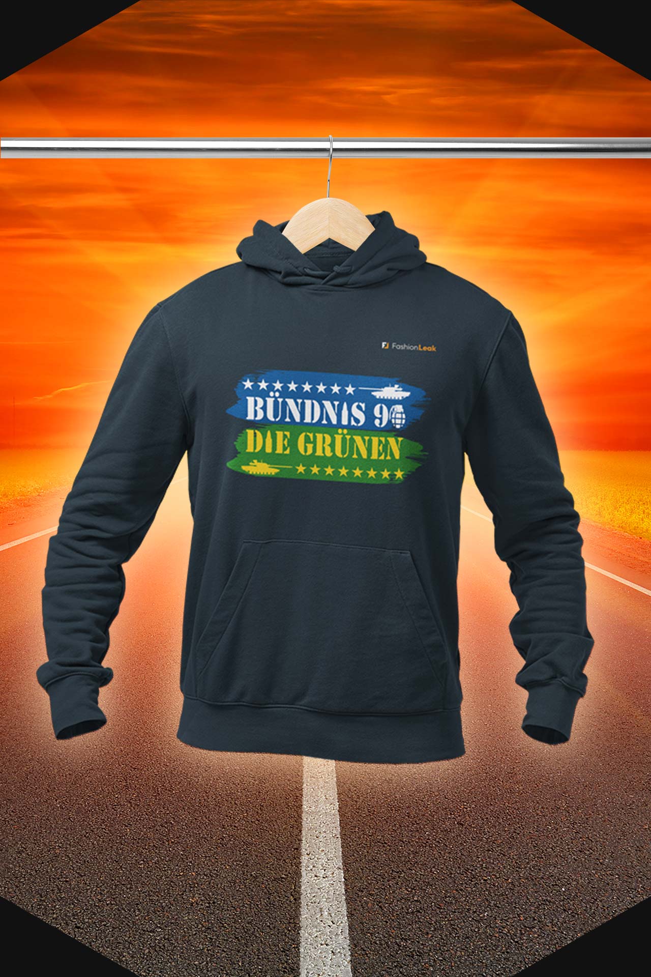 UnisexLeak Hoodie - Green War