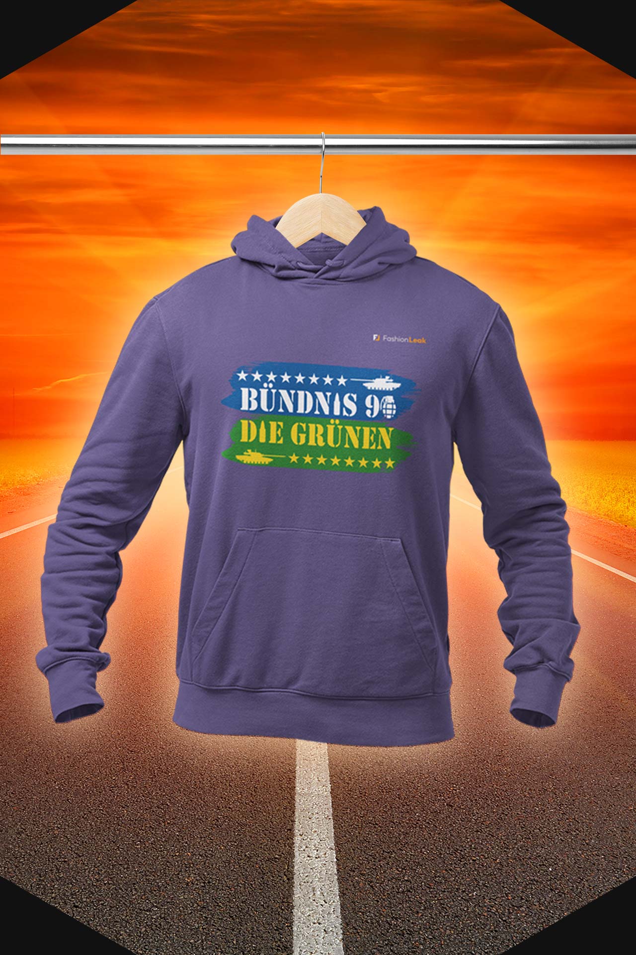 UnisexLeak Hoodie - Green War