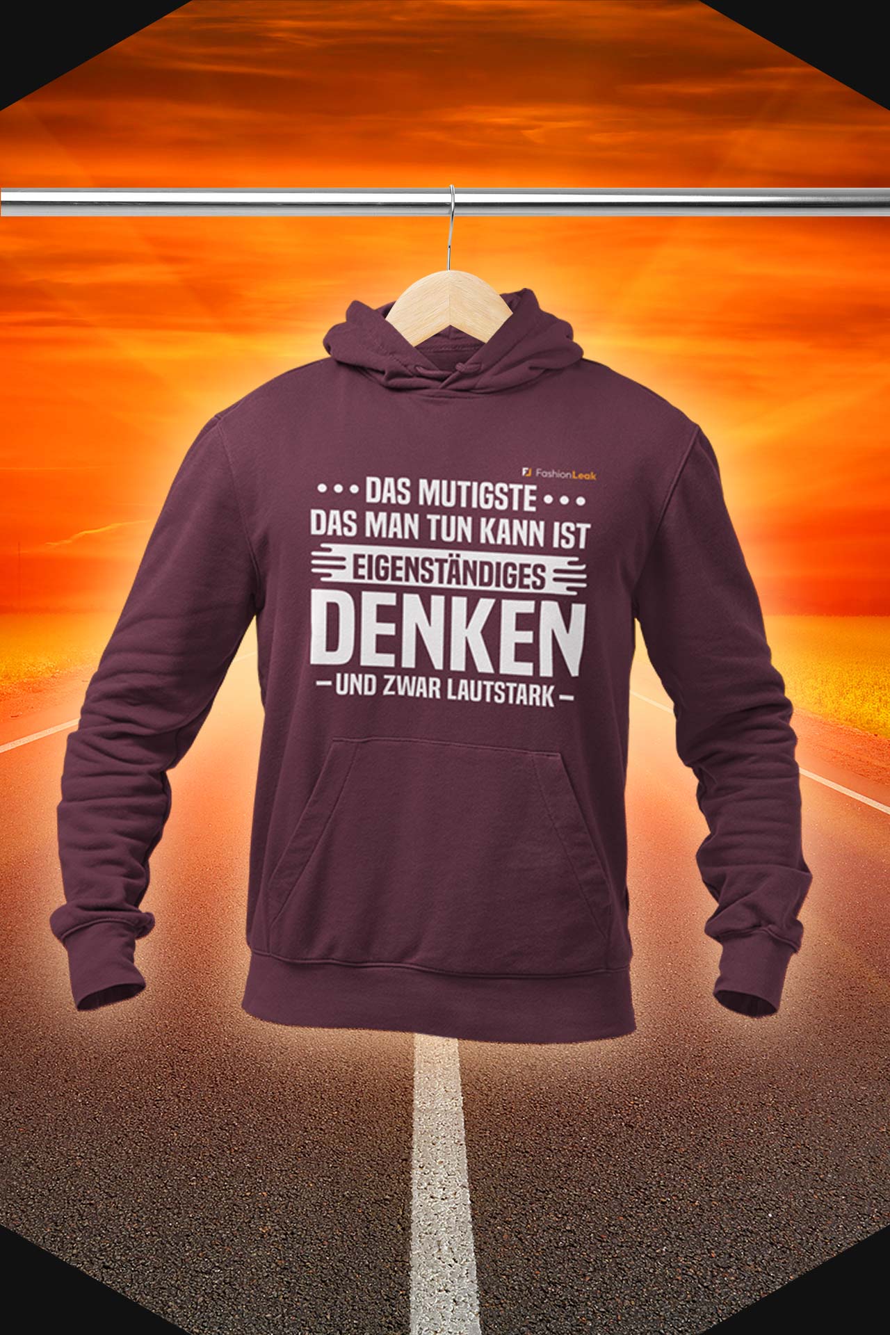 UnisexLeak Hoodie - The Thinker