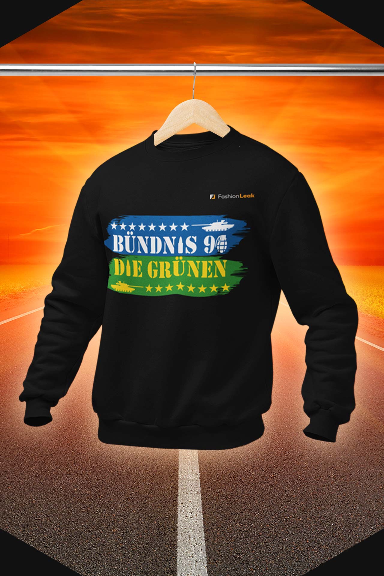 UnisexLeak Sweater - Green War