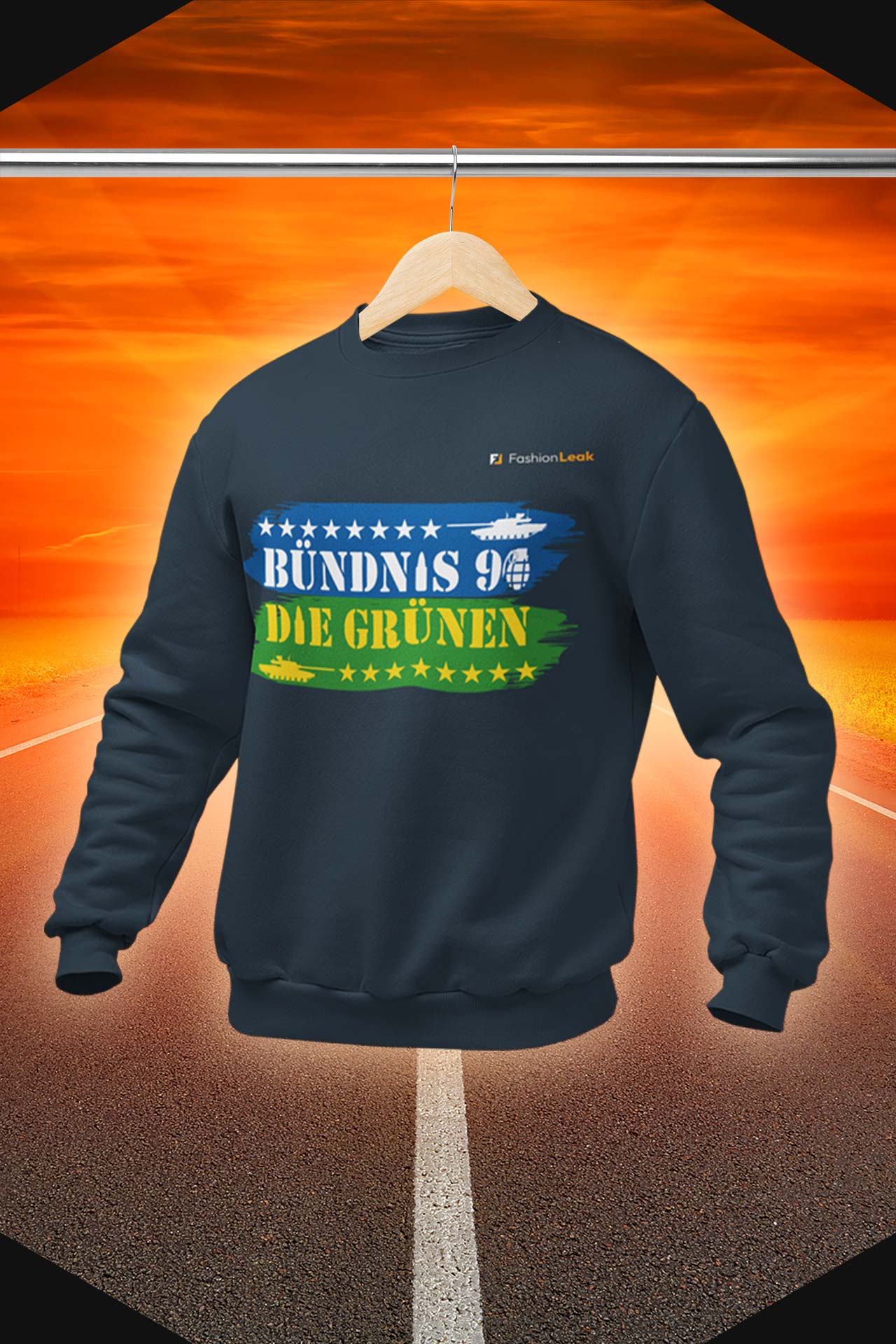 UnisexLeak Sweater - Green War