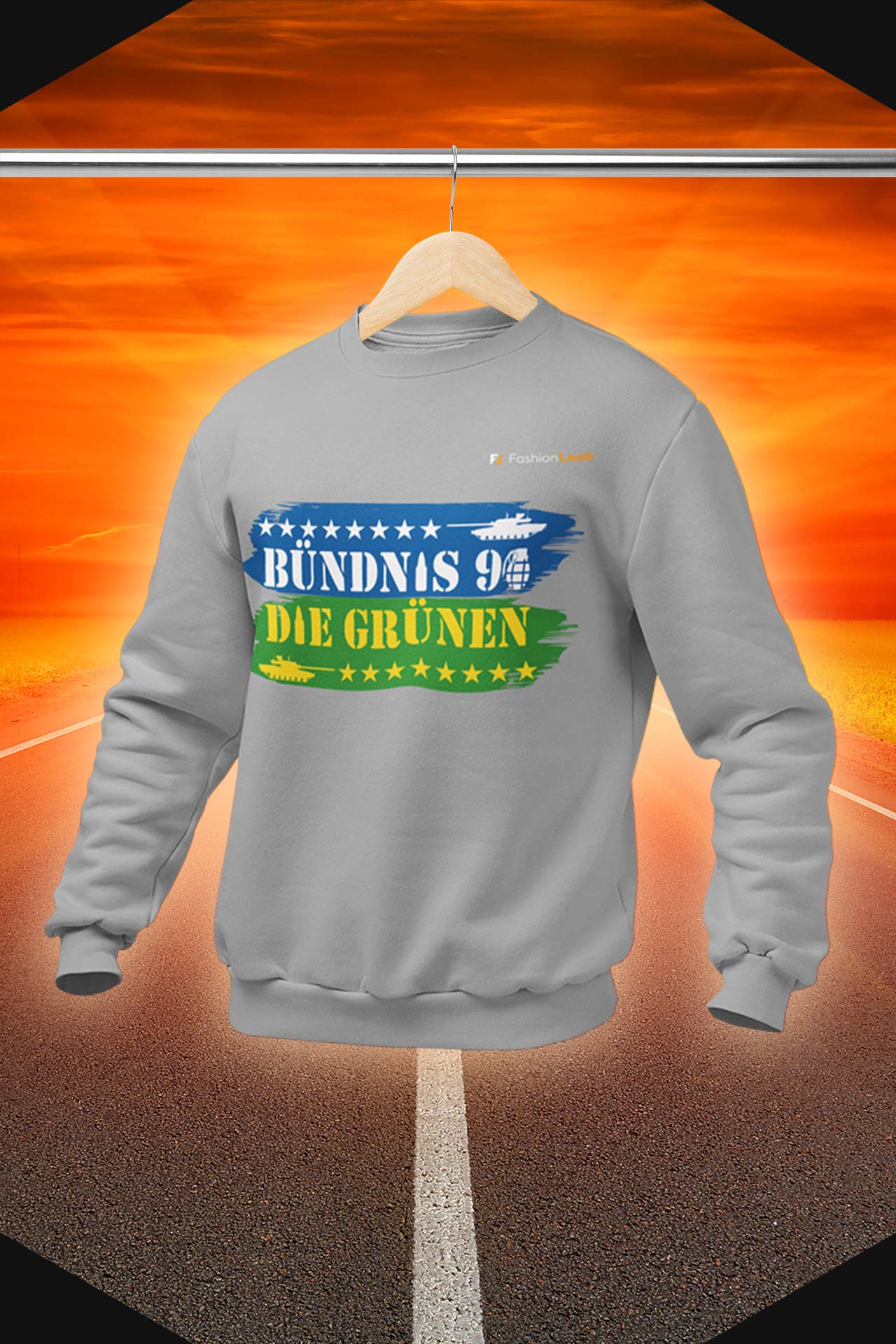 UnisexLeak Sweater - Green War