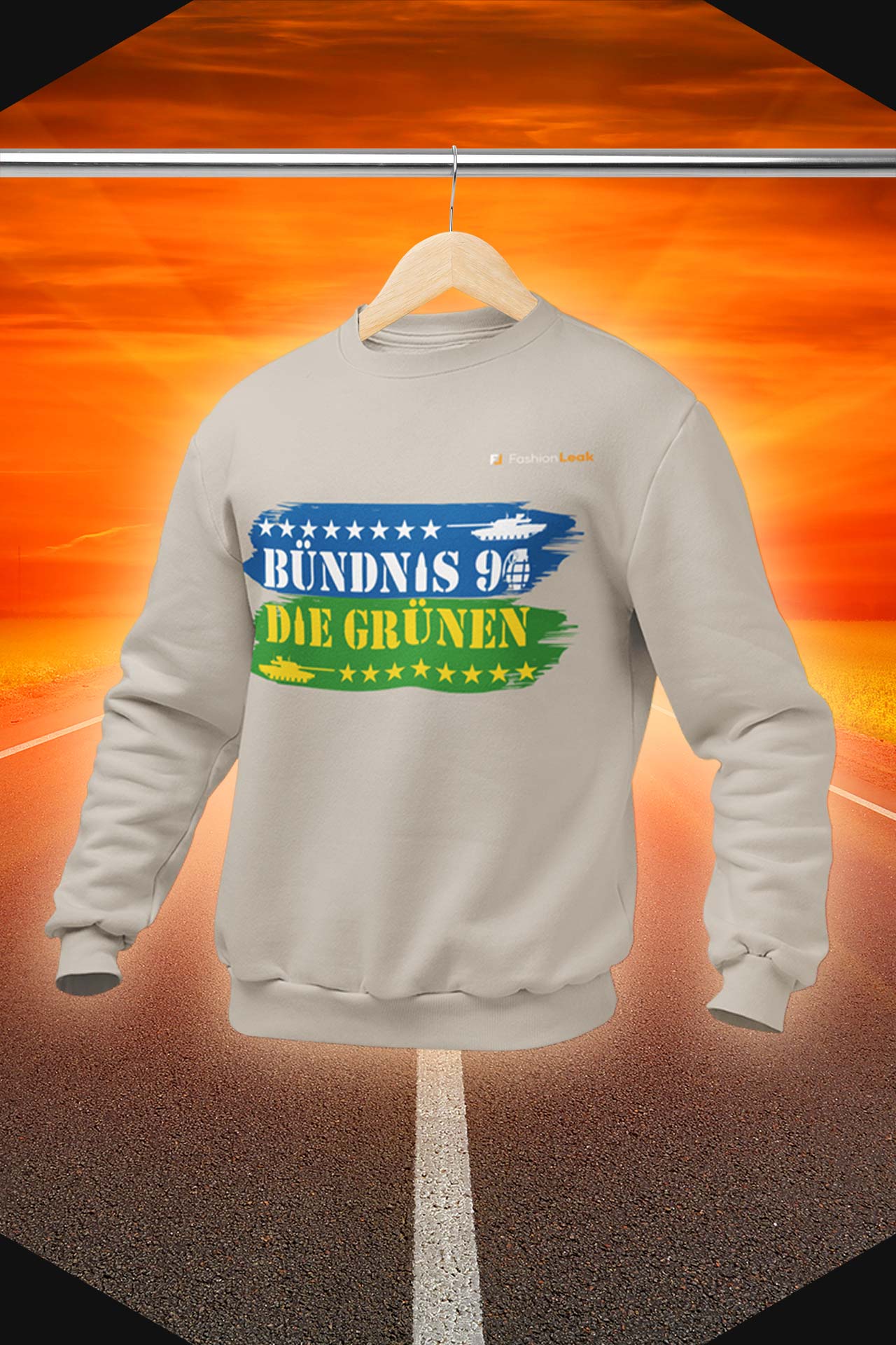 UnisexLeak Sweater - Green War