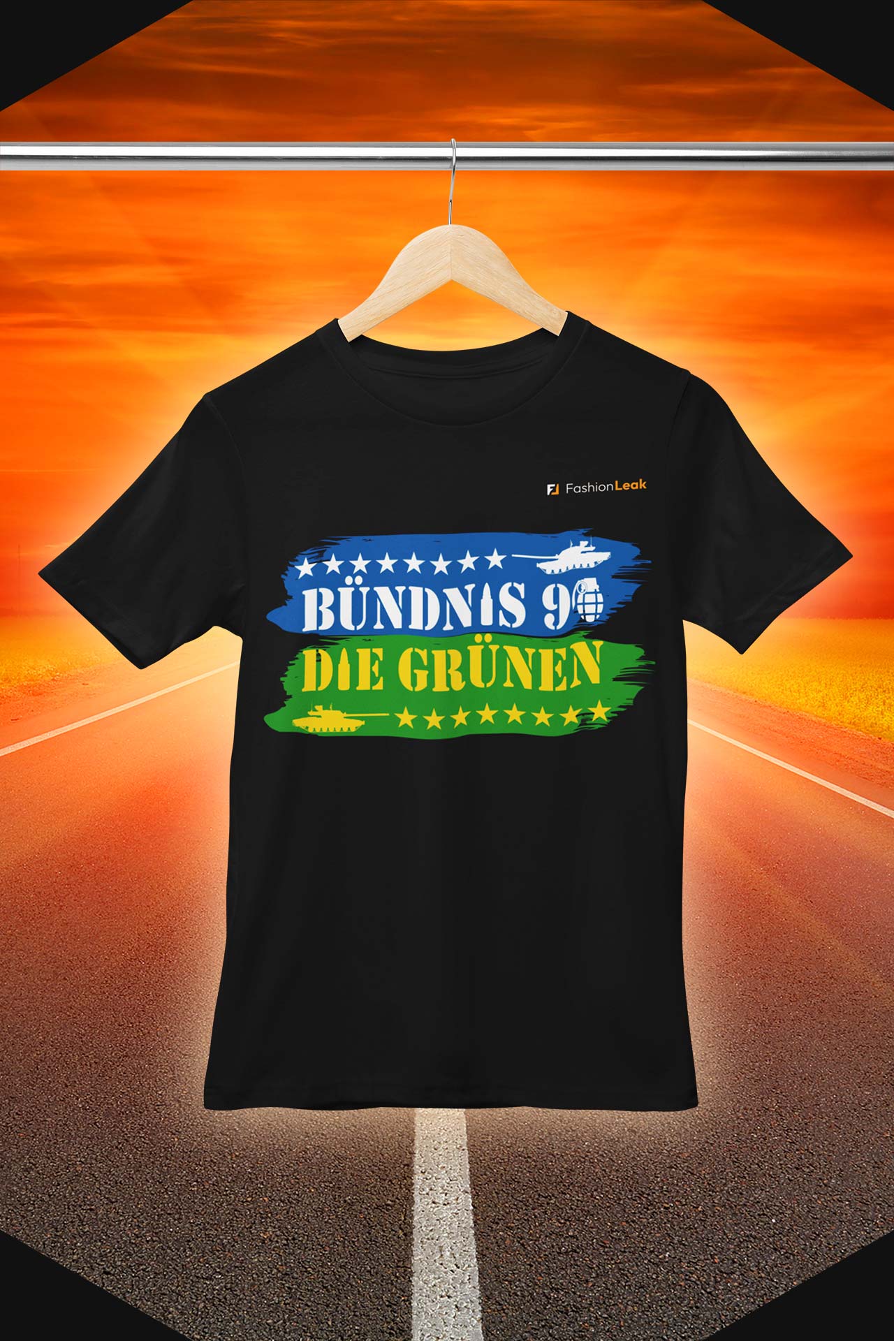 UnisexLeak T-Shirt (Normalfit) - Green War