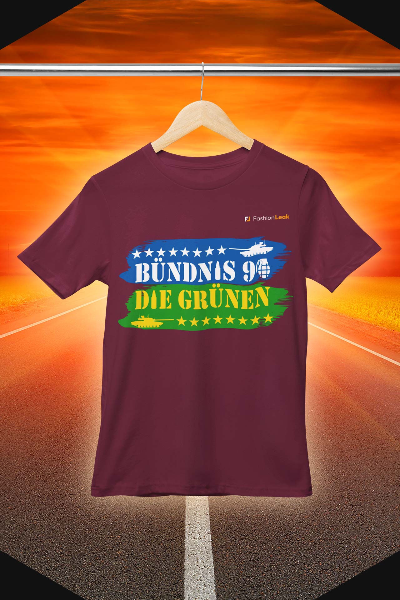 UnisexLeak T-Shirt (Normalfit) - Green War