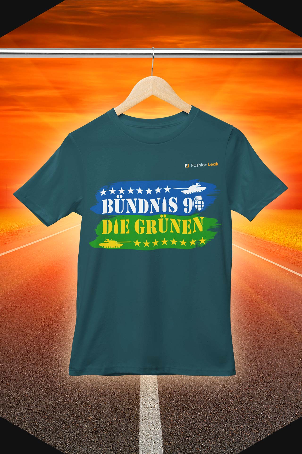 UnisexLeak T-Shirt (Normalfit) - Green War