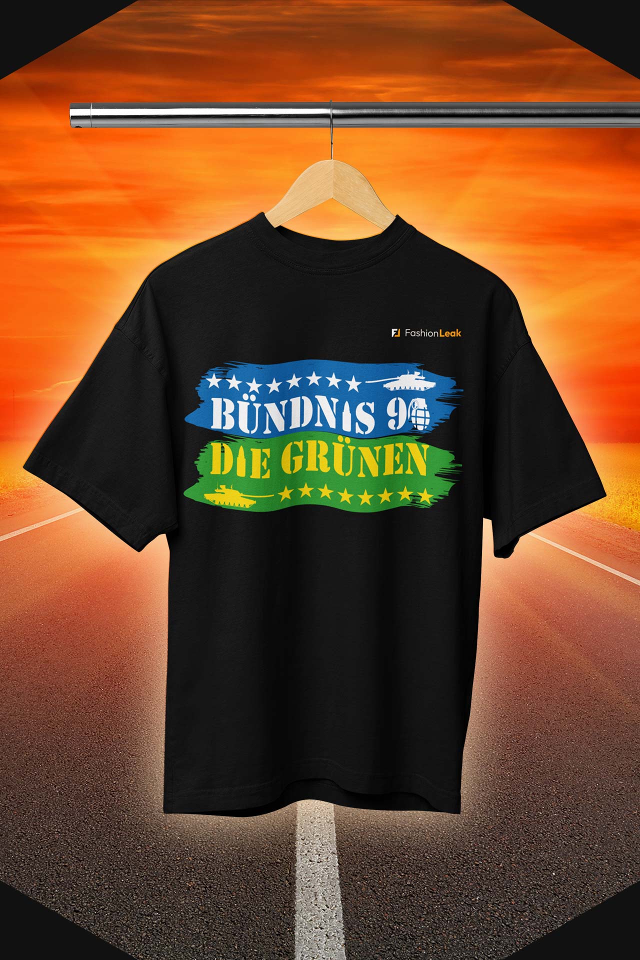 UnisexLeak T-Shirt (Oversize) - Green War