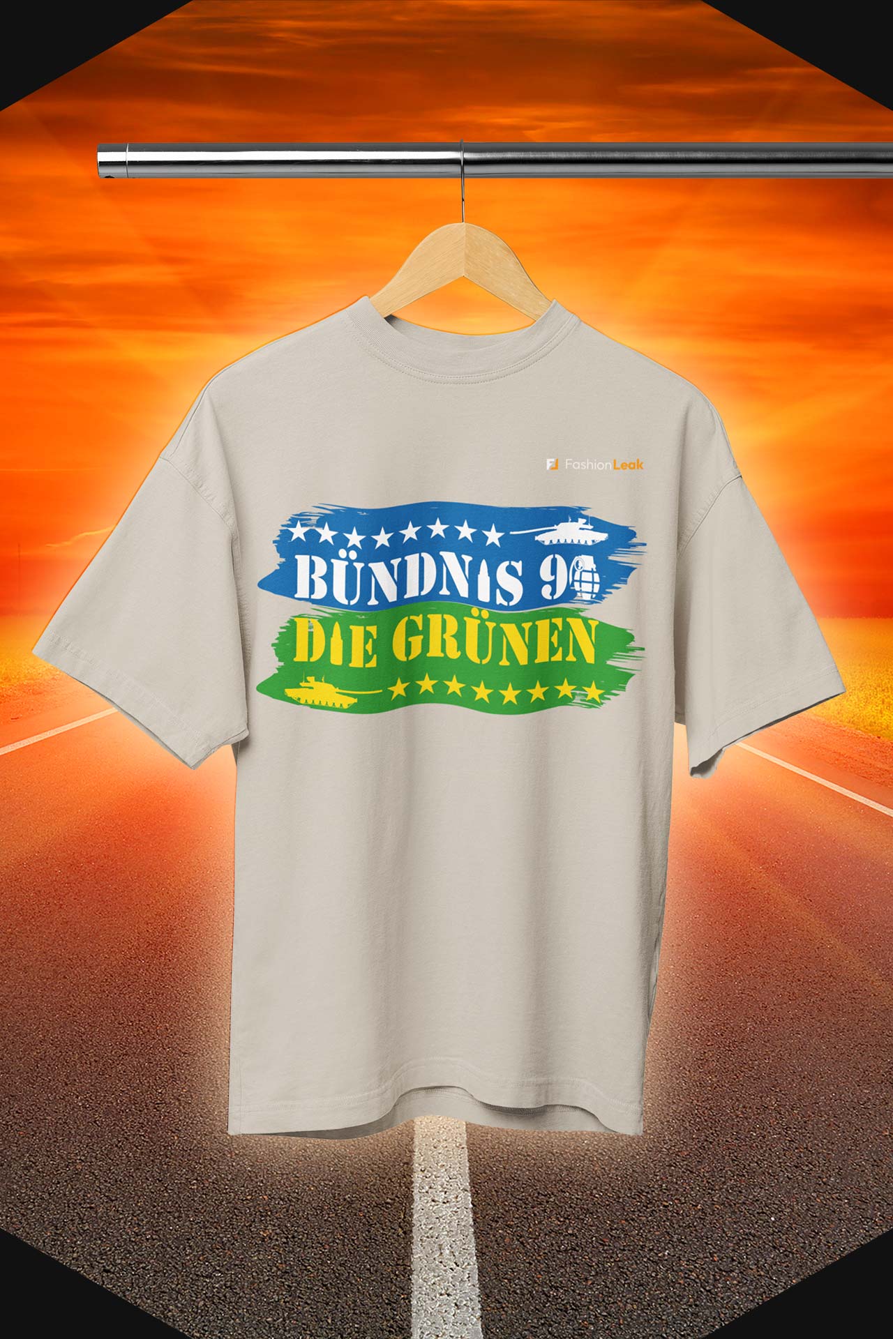 UnisexLeak T-Shirt (Oversize) - Green War