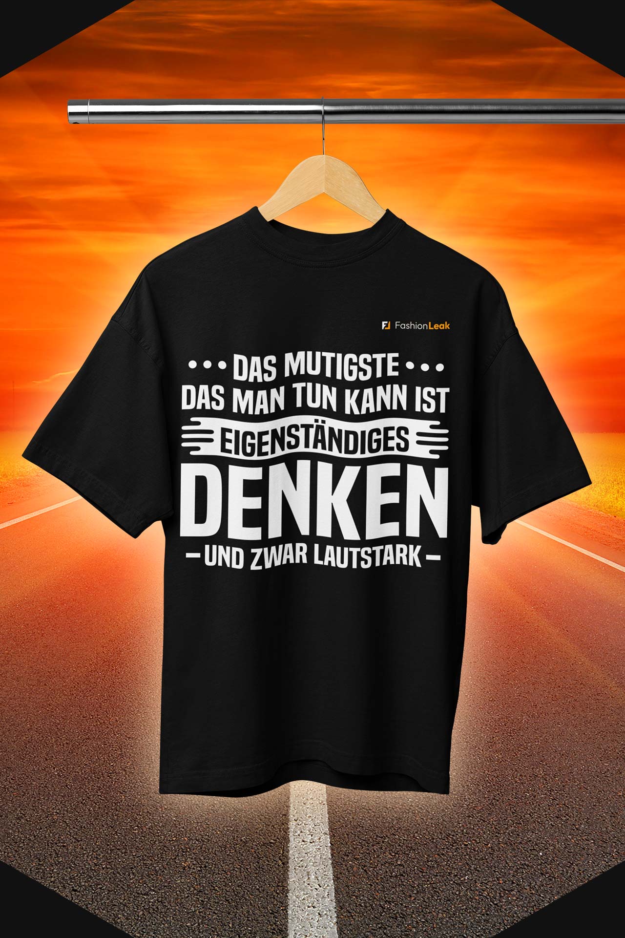 UnisexLeak T-Shirt (Oversize) - The Thinker