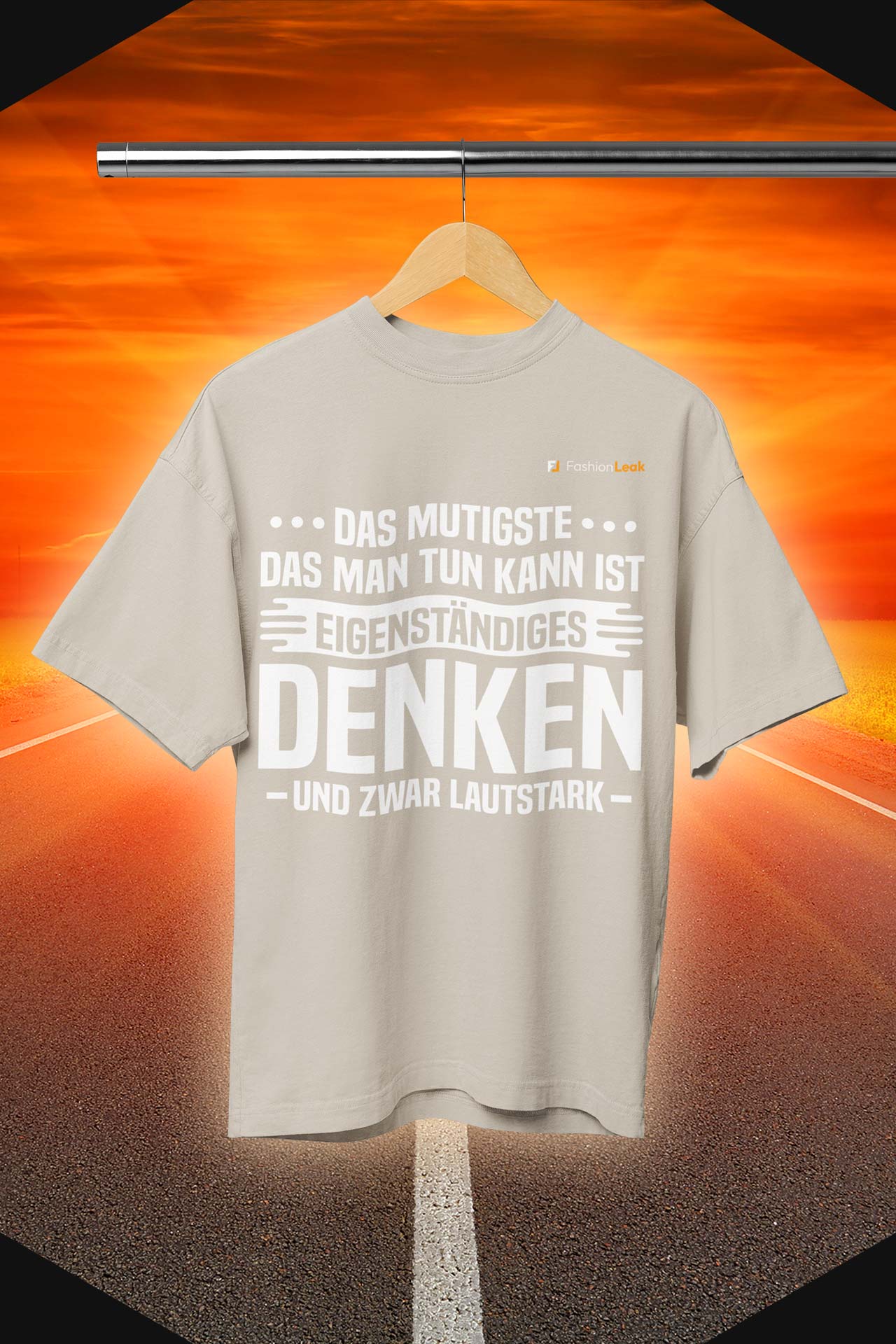 UnisexLeak T-Shirt (Oversize) - The Thinker